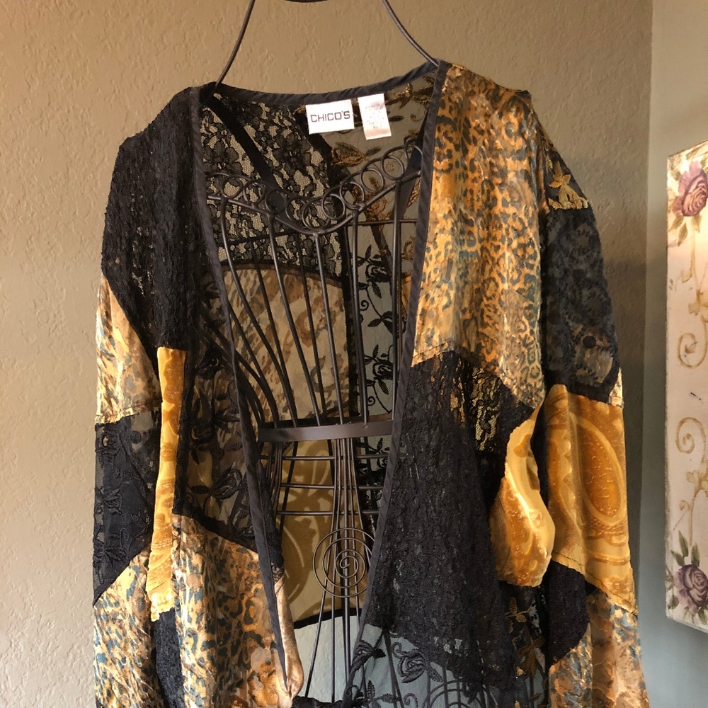 Velour and Lace Jacket